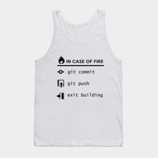 In case of fire - save your code Tank Top